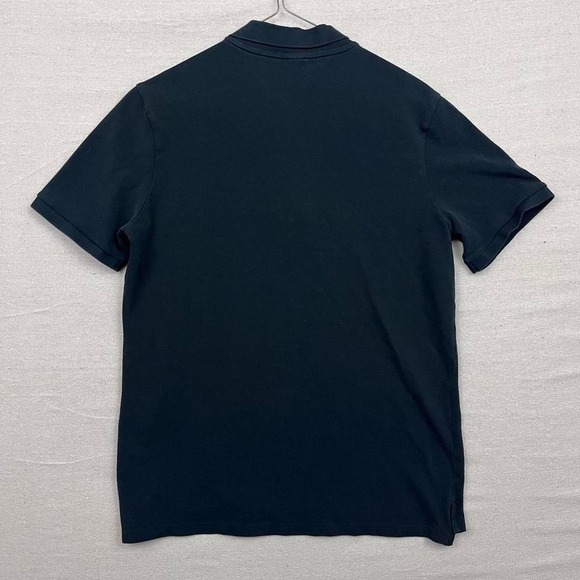 Nike Black Embroidered White Swoosh Logo Polo Shirt - Picture 2 of 5